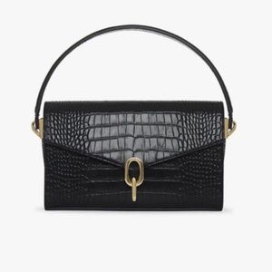 COLETTE BAG - ANINE BING - BLACK CROCO - PERFECT CONDITION
